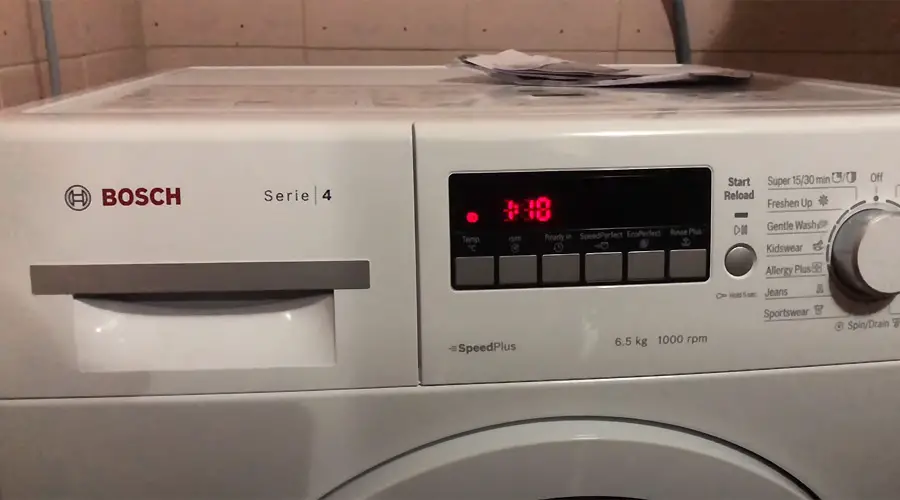 Bosch washing machine error codes
