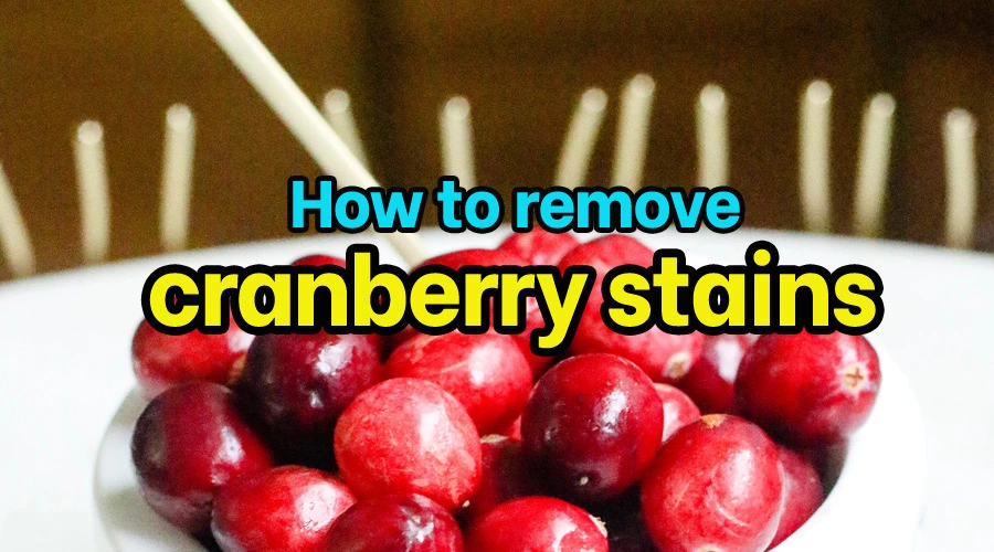 How to remove cranberry stains