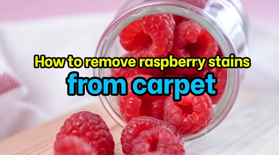 How to remove raspberry stains from carpet