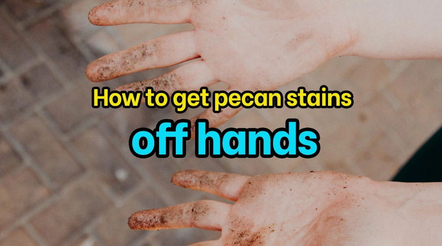 How to get pecan stains off hands