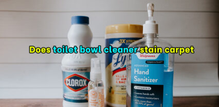 Does toilet bowl cleaner stain carpet